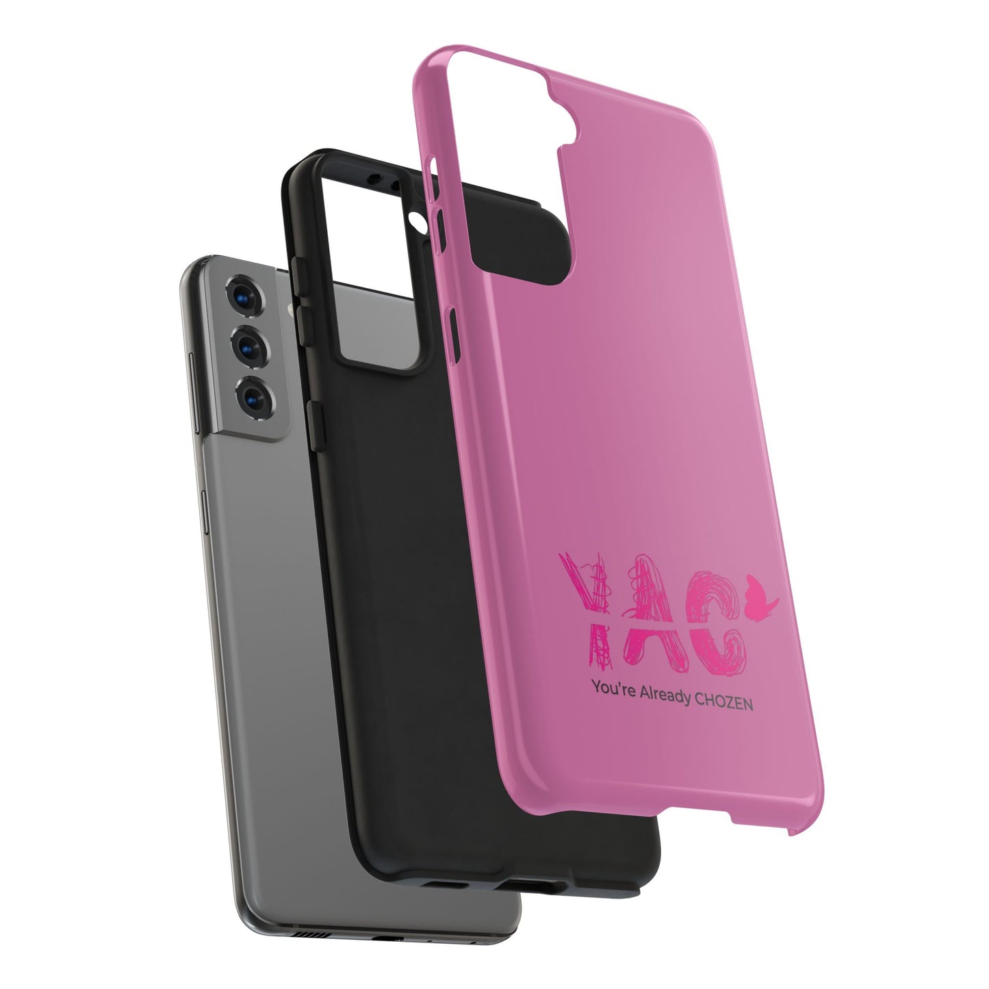 Inspirational Tough Phone Case - You're Already CHOZEN - Pink Design