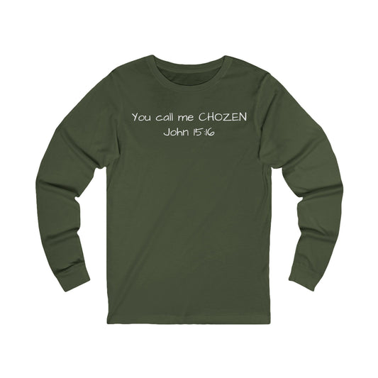 "You Call Me CHOZEN" Scripture Top, Inspirational Apparel, Faith-Based Gift, Christian T-Shirt