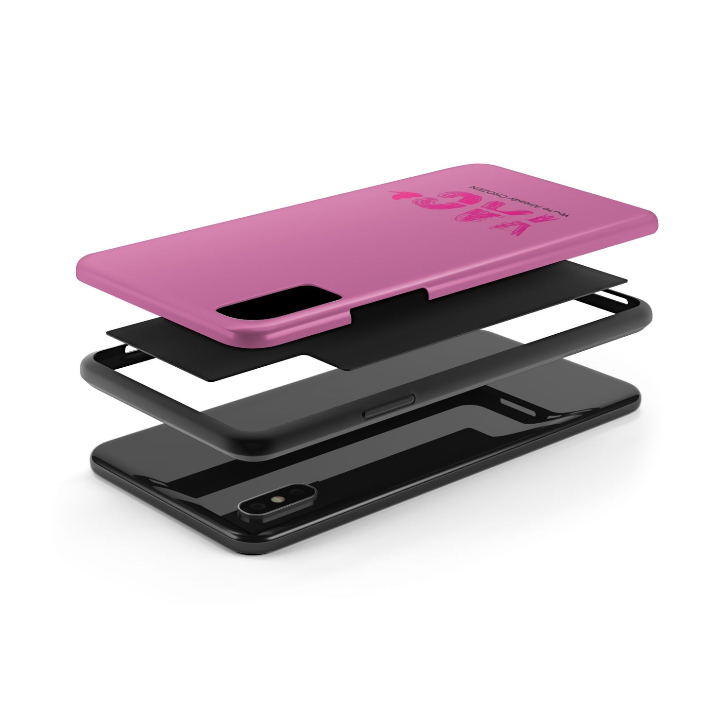 Inspirational Tough Phone Case - You're Already CHOZEN - Pink Design