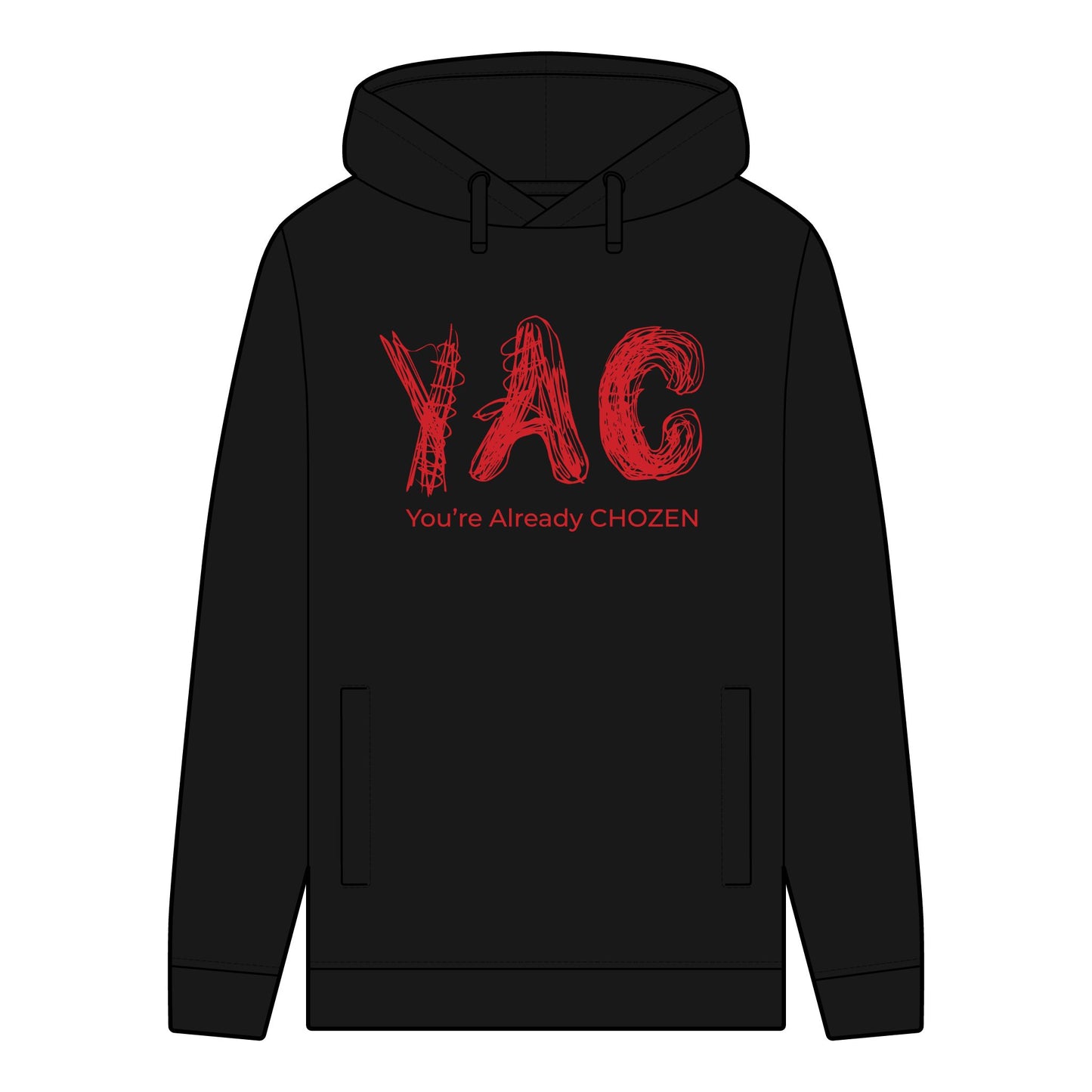 Men's Organic Hoodie - YAC You're Already CHOZEN - Comfortable & Stylish Streetwear