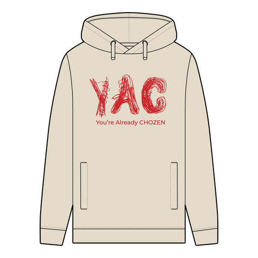 Men's Organic Hoodie - YAC You're Already CHOZEN - Comfortable & Stylish Streetwear