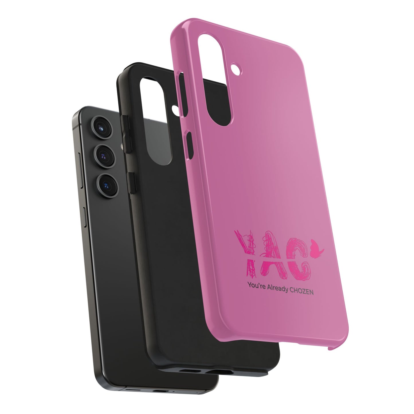 Inspirational Tough Phone Case - You're Already CHOZEN - Pink Design