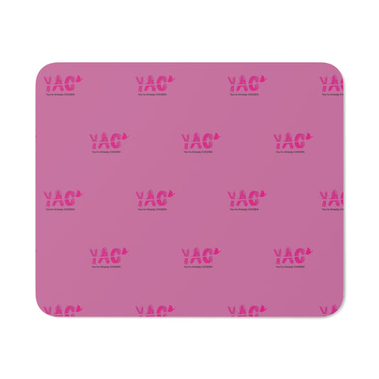 Vibrant YAC Desk Mouse Pad - Stylish Pink Gaming & Office Accessory