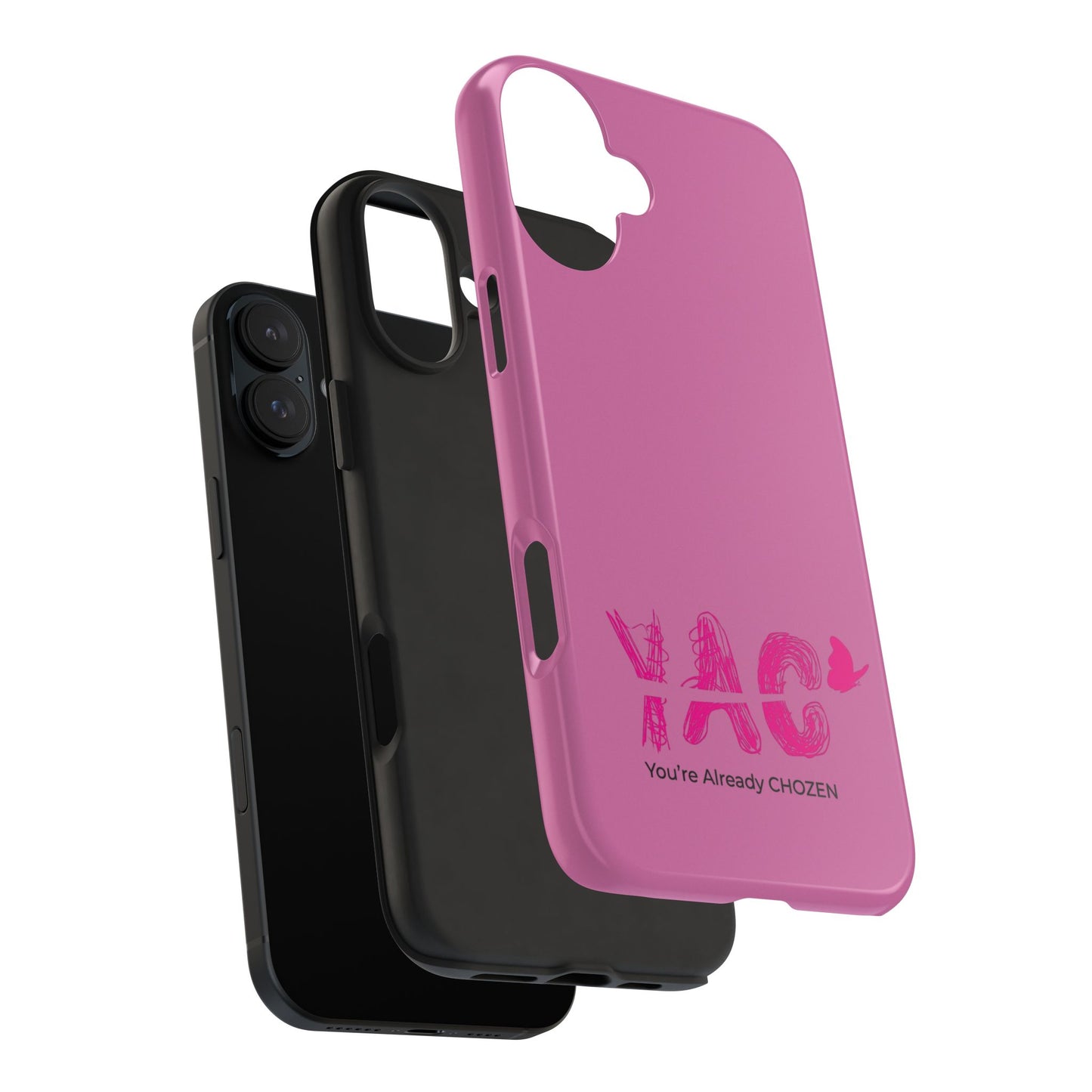 Inspirational Tough Phone Case - You're Already CHOZEN - Pink Design