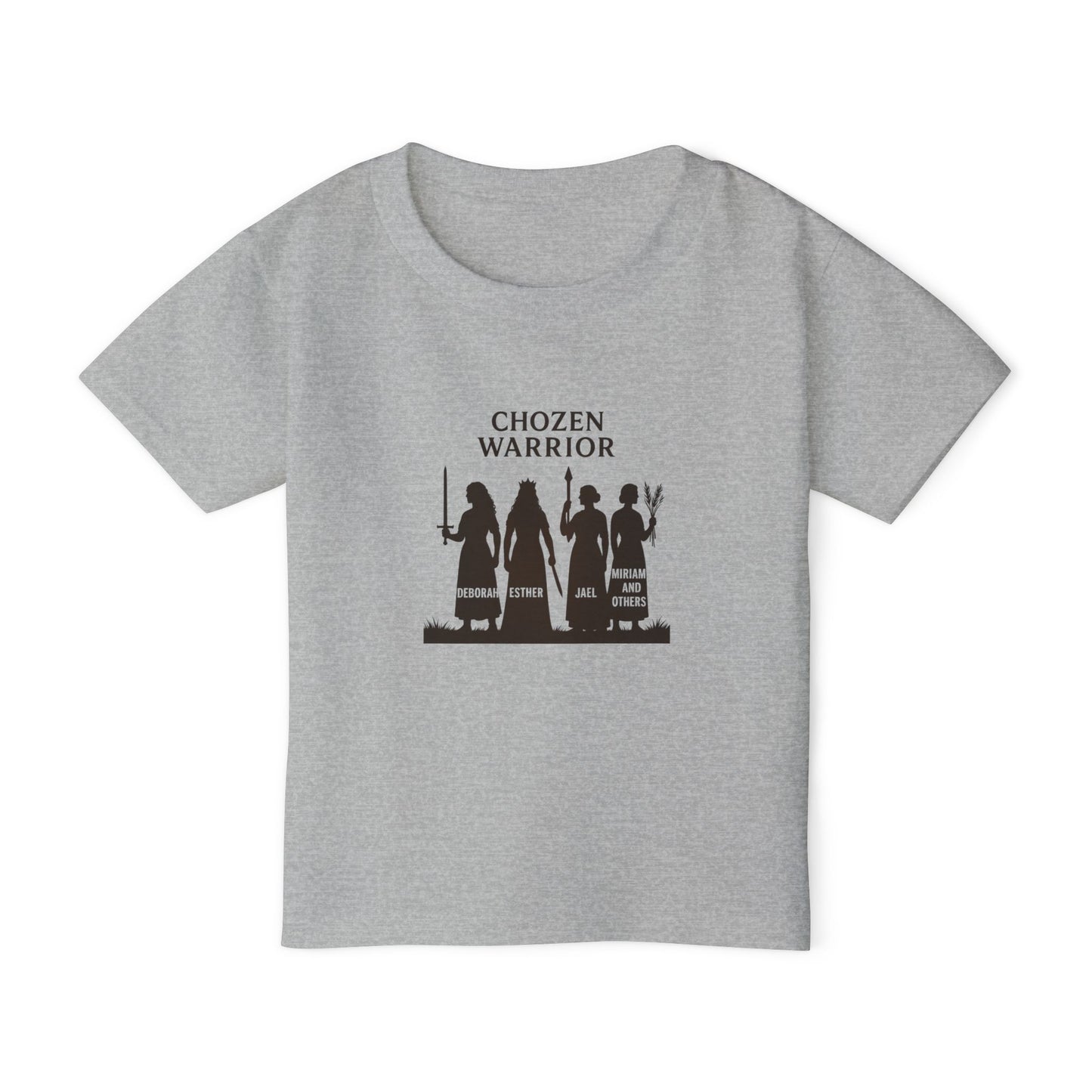 Toddler T-Shirt, Chozen Warrior Shirt, Inspirational Kids Tee, Religious Youth Apparel, Faith-Based Gift, Scripture Shirt
