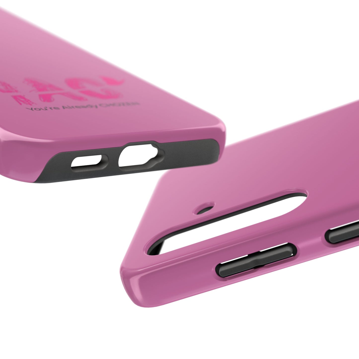 Inspirational Tough Phone Case - You're Already CHOZEN - Pink Design