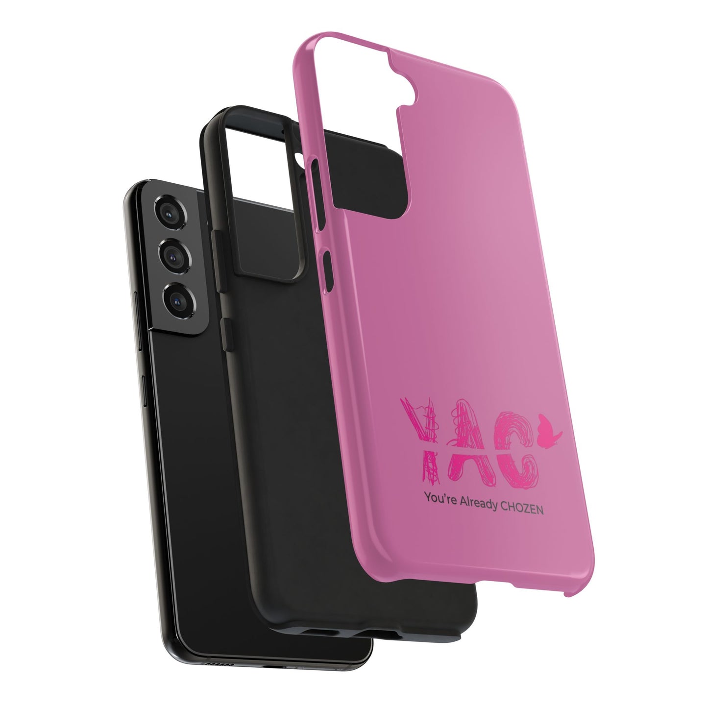 Inspirational Tough Phone Case - You're Already CHOZEN - Pink Design